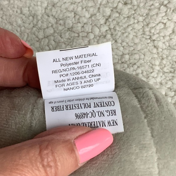 NANCO Elephant Plush Stuffed Animal Toy Embroidered Eyes, Nose and Mouth - Picture 7 of 12